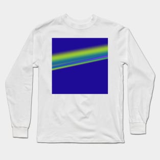 blue green yellow texture art Long Sleeve T-Shirt